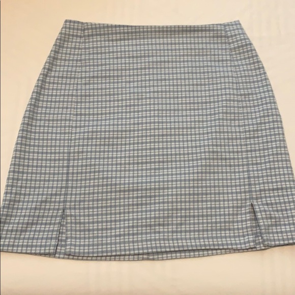 Brandy Melville Dresses & Skirts - Blue Plaid brandy melville skirt CARA SKIRT